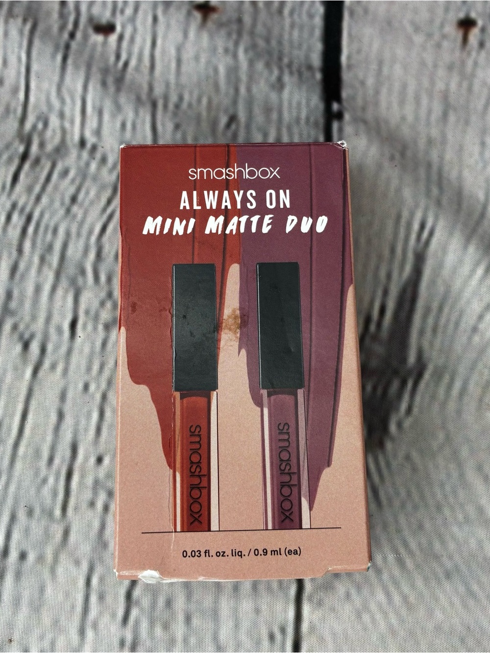 Smashbox Always On Mini Matte Lipstick Duo Driver’s Seat Spoiler Alert NIB
